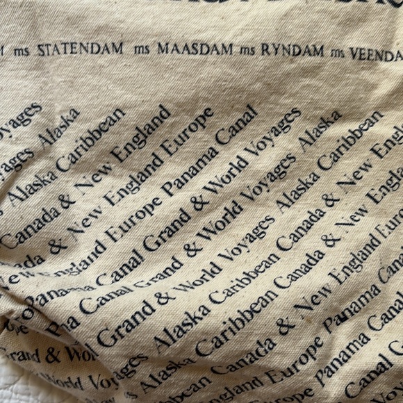 🛳️HOLLAND AMERICA LINE Cruise Ship Tote Bag - Picture 2 of 5